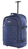 CABIN GO cod. MAX 5520 trolley - Mochila para equipaje de mano/cabina de viaje liviana. - 55 x 40 x 20 cm, 44 litros - con ruedas ,Azul
